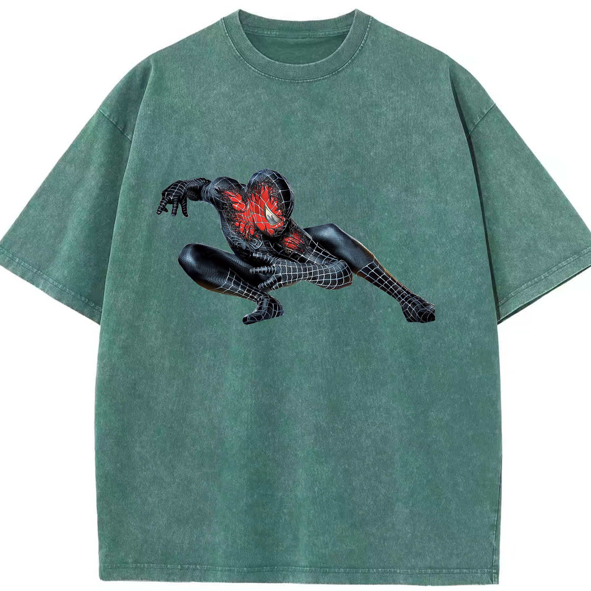（画像用） Spider Man スパイダーマン 綿100% ヴィンテージ風 半袖Tシャツ（フロントプリント）